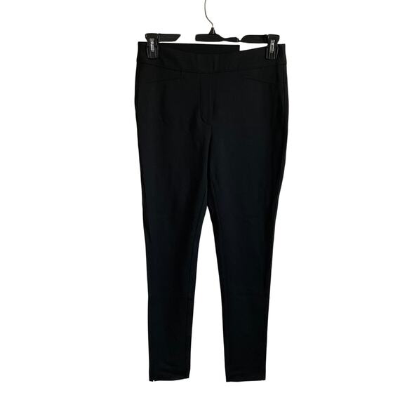 Chico’s Black Ponte Full Length Pull on Leggings - Size 8 - NEW - Picture 1 of 10